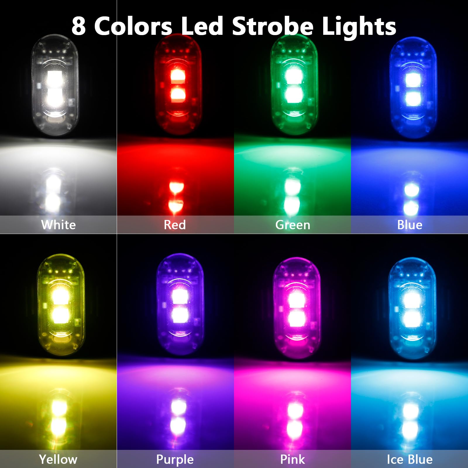 4 Pcs Led Strobe Lights with R - Drone Strobe Light 评论和价格